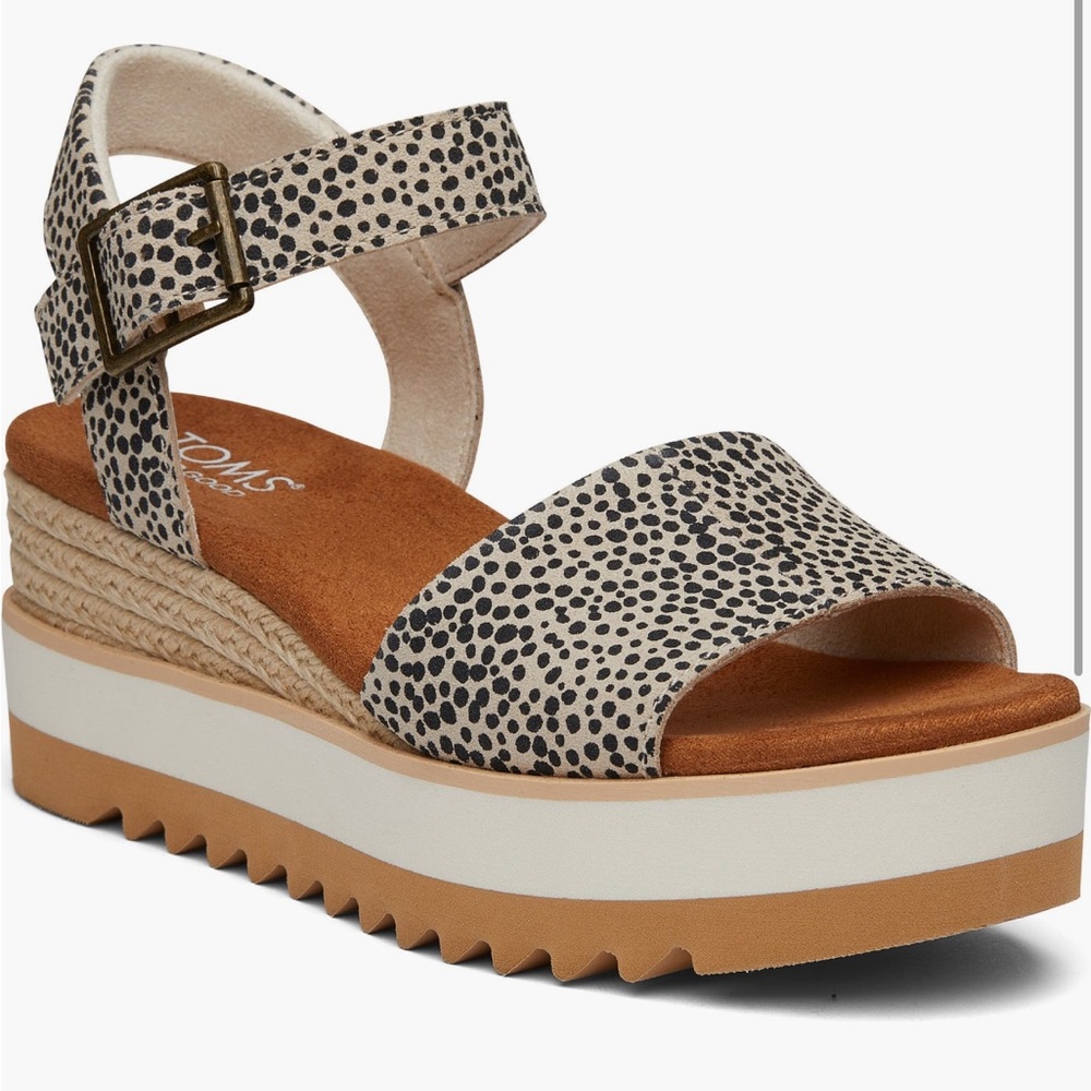 TOMS Diana Platform Wedge Sandal (Women’s 10) NWT